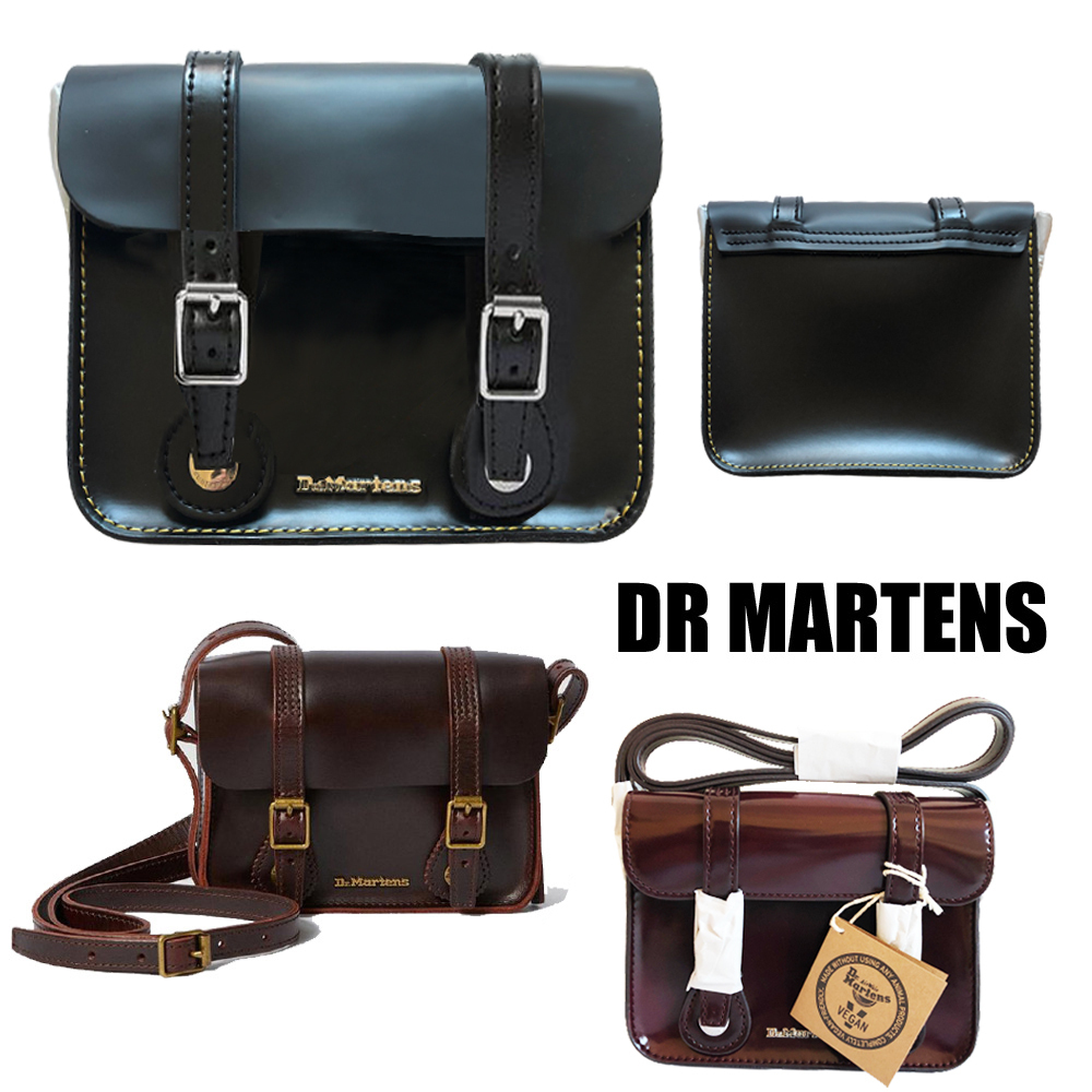 Shop Dr Martens Unisex Street Style Plain Leather Small Shoulder Bag Logo  (AD055001, AD055601) by LillandDyl