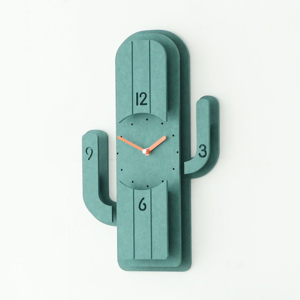 Timedeco 無騒音 掛け時計 Cactus Clock