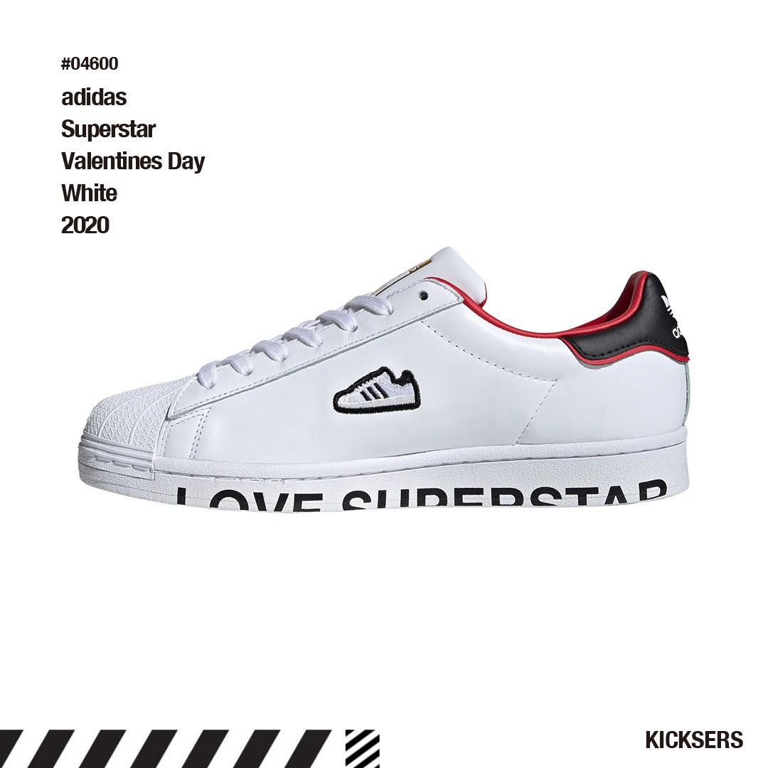 人気話題！adidas Superstar Valentines Day White 2020
