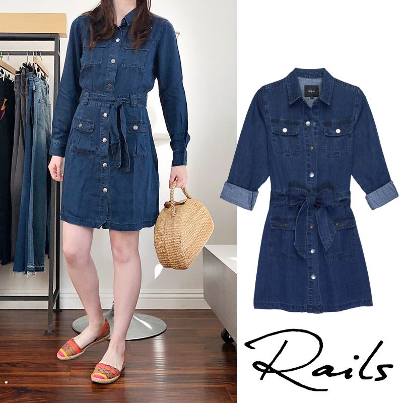 【ジェシカアルバ愛用】RAILS RIPLEY DENIM DRESS