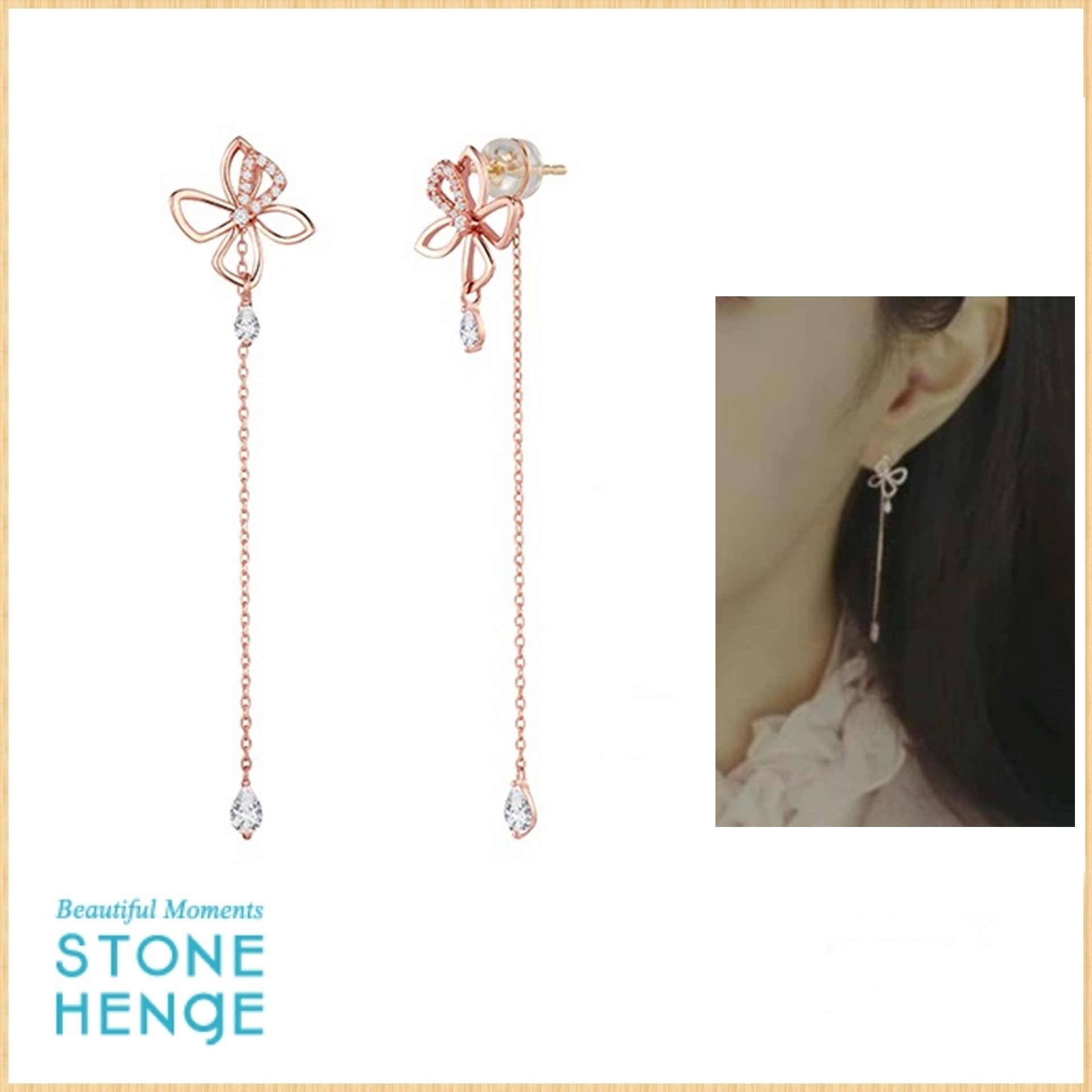 ☆STONE HENgE☆14K リボン ピアス ☆STONE HENgE☆14K リボン ピアス