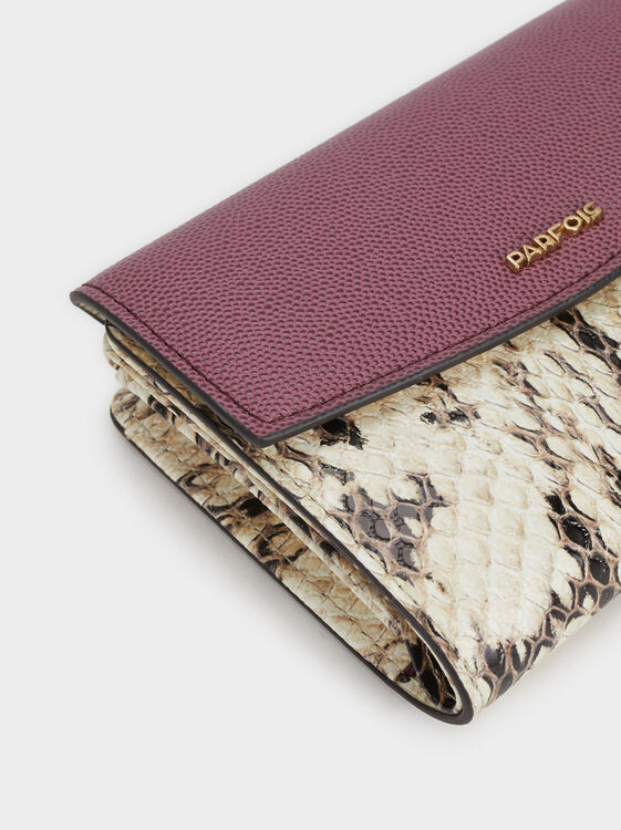 ポルトガルParfois★エレガンス財布 大人カラー素敵なパイソン柄 ポルトガルParfois☆財布 大人エレガンスなパイソン柄☆2色