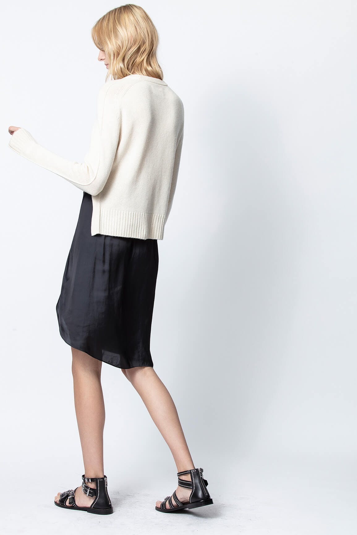 ZADIG&VOLTAIRE★JIJI SATIN ラフスタイル スカートSJCP0301F ZADIG&VOLTAIRE☆JIJI SATIN ラフスタイル スカートSJCP0301F