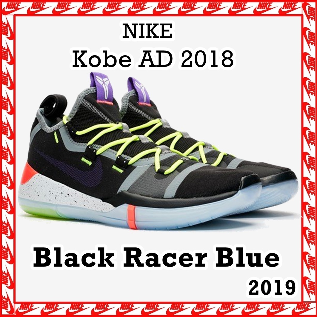 スニーカー Nike Air Kobe AD 2018 Black Racer Blue 2019 SS 19