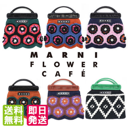 MARNI トートバッグ 新品 MARNI FLOWER CAFE マルニ フラワーカフェ クロシェバッグ