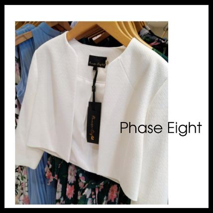 Phase Eight｜バックぺプラムノーカラージャケット