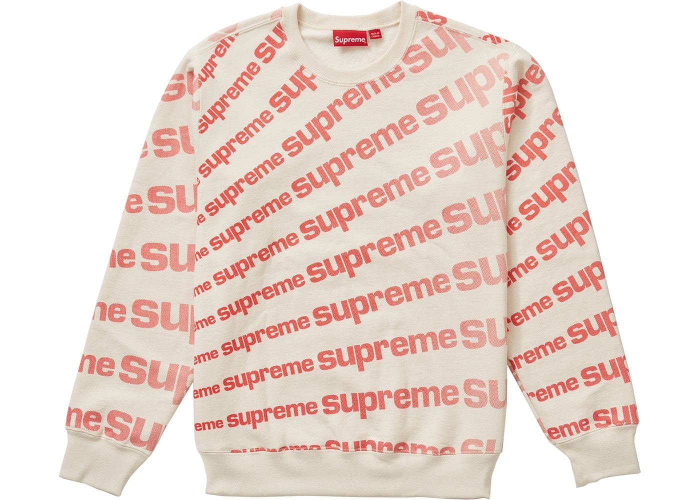 スウェット・トレーナー 1 Week SS 20 Supreme Radial Crewneck Natural