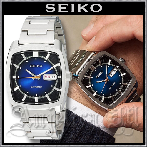 Nobiさん専用 SEIKO SNKP23 自動巻き時計 青 スクエア（Men's