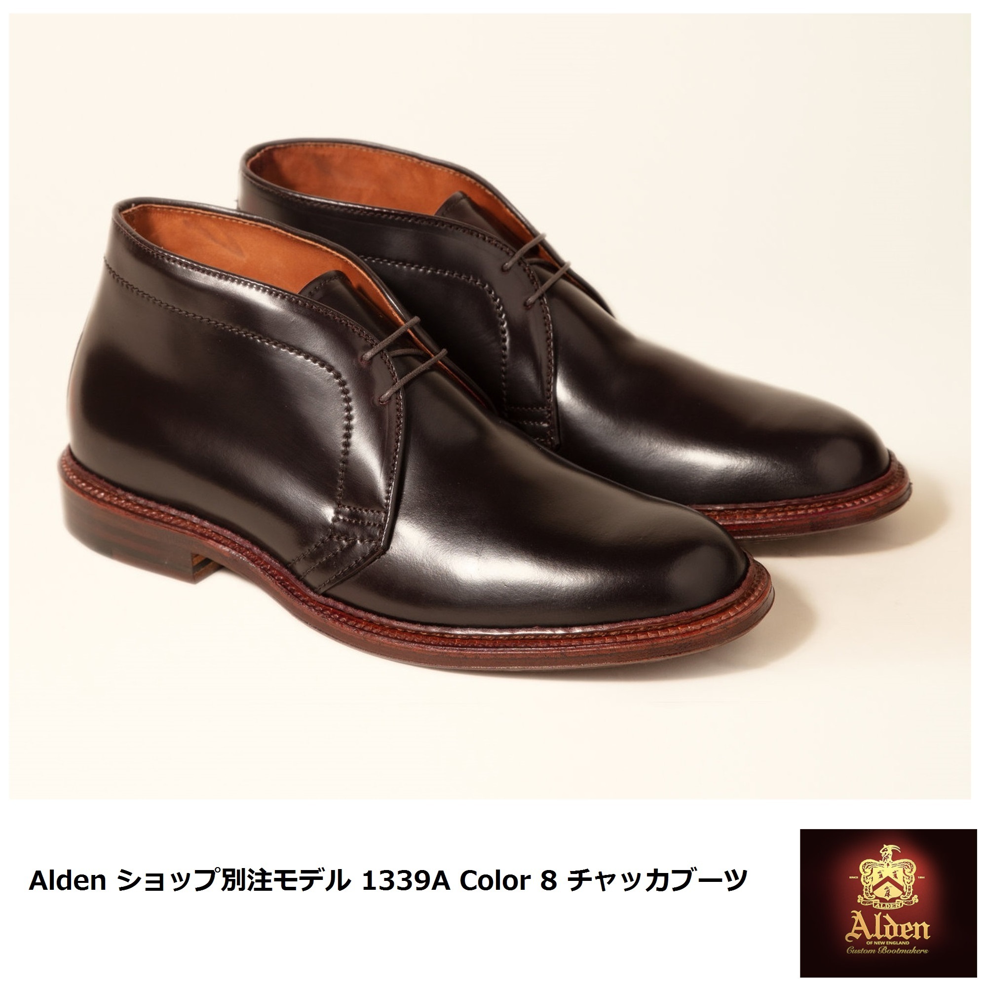 [Alden] ショップ別注 1339A Color 8 コードバンチャッカ