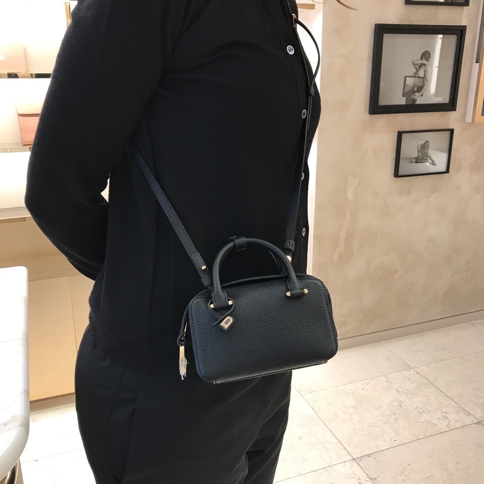 Shop DELVAUX Cool Box 2021-22FW Calfskin Plain Leather Handbags by ...