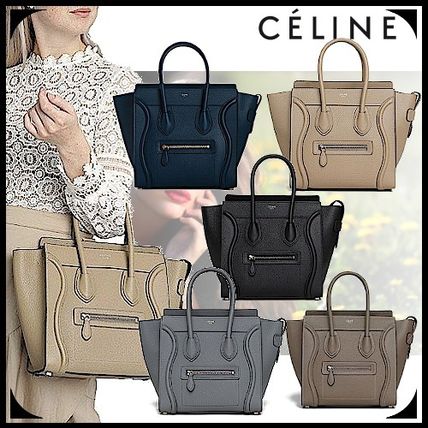 ブラック(黒)系 CELINE Luggage(セリーヌ ラゲージ) ハンドバッグ ...