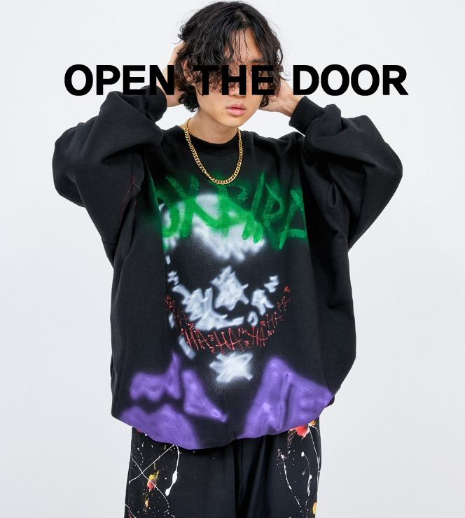 Tシャツ・カットソー OPTEN THE DOOR hand spray joker MTM T-SHIRT