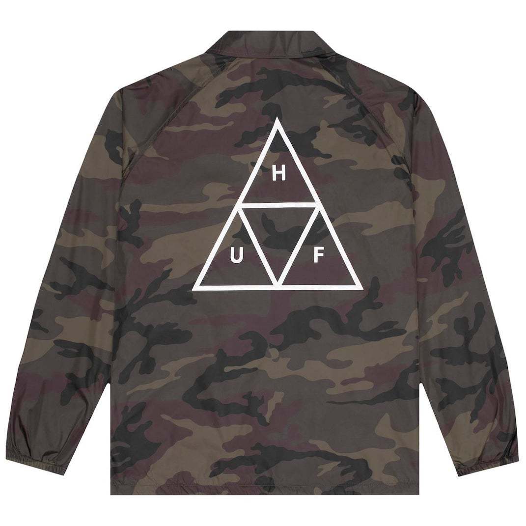 HUF Triple Triangle Coaches Jacket Camo L コーチジャケット