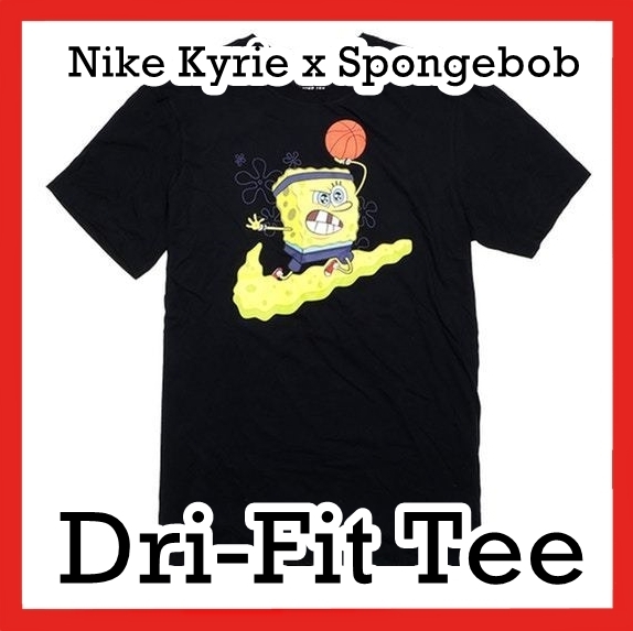 Tシャツ・カットソー Nike Kyrie x Spongebob Dri-Fit Tee Black SS 19 2019