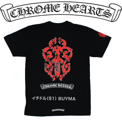 CHROME HEARTS Tシャツ・カットソー Chrome Hearts クロムハーツ ダガー クロス Tシャツ スクロール(6)