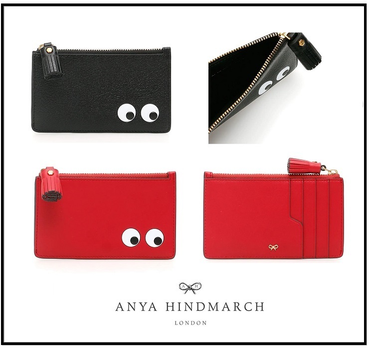 Anya Hindmarch☆ZIPPED EYES カードケース 関税/送料込