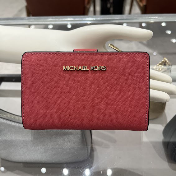 即発 アウトレット MICHAEL KORS 二つ折財布 35F7GTVF2L レザー