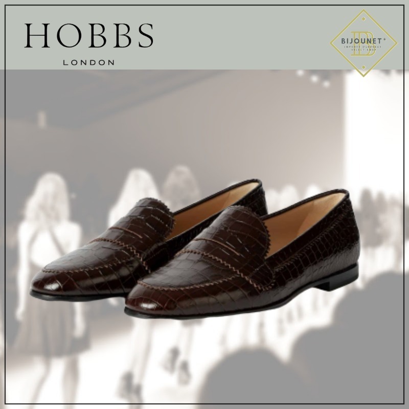 *HOBBS LONDON* モック クロコ ローファー カジュアル シューズ ローファー・オックスフォード *HOBBS LONDON* モック クロコ ローファー カジュアル シューズ ローファー・オックスフォード