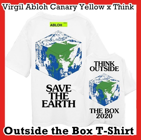 Tシャツ・カットソー Virgil Abloh Canary Yellow x Think Outside the Box T-Shirt