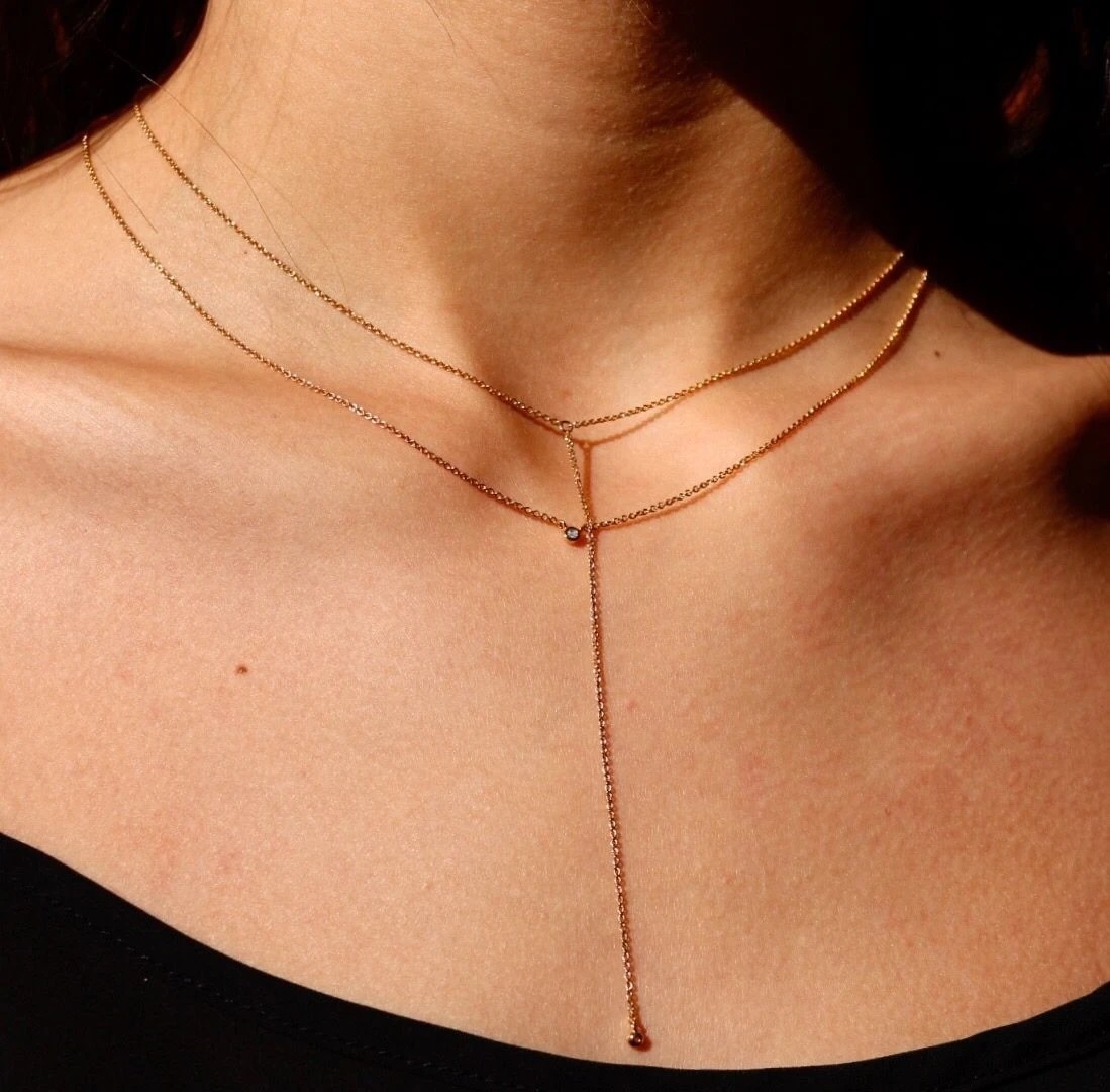 【Tai Jewelry】CZレイヤードネックレス