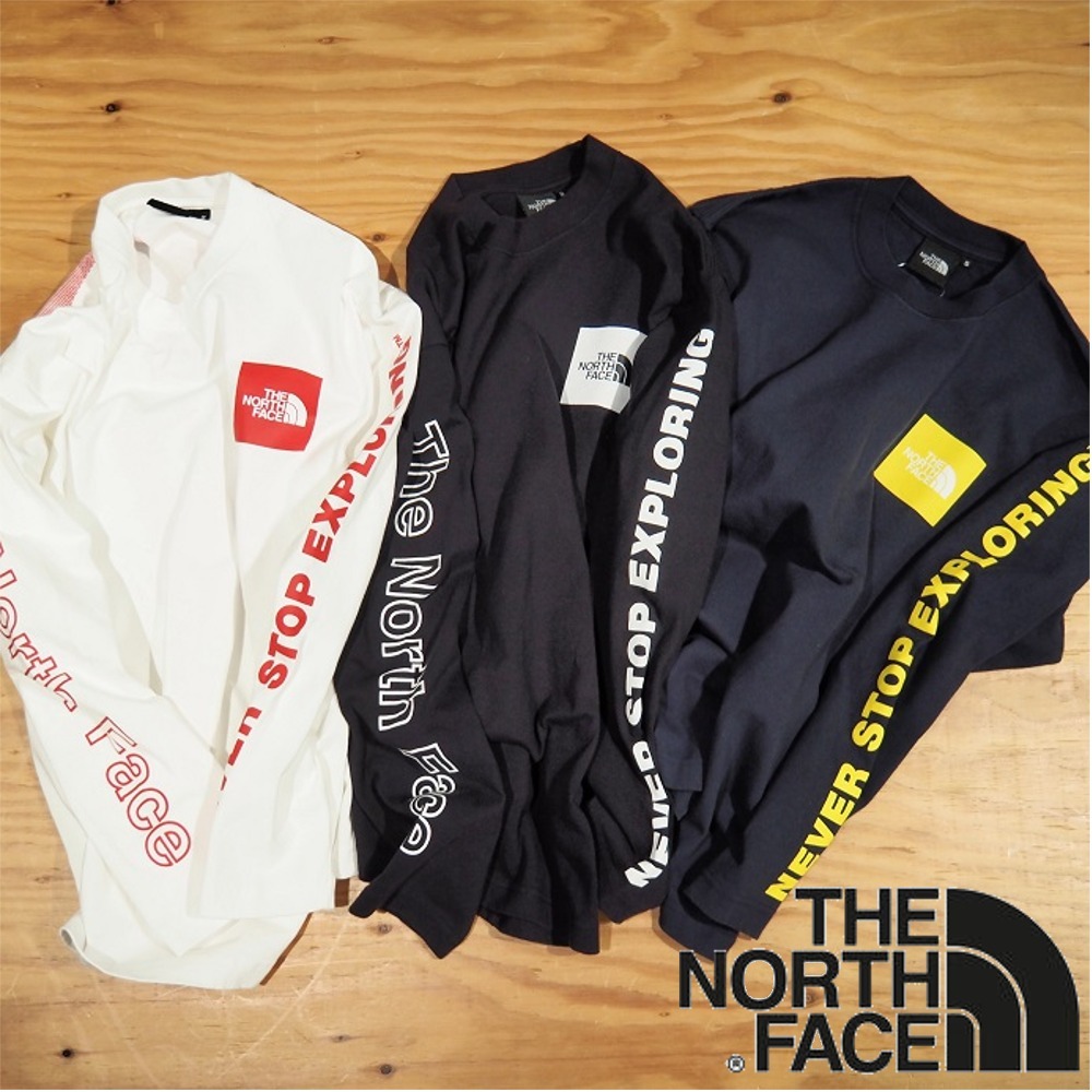 【THE NORTH FACE】ロングスリーブ☆スクエアロゴスリーブT