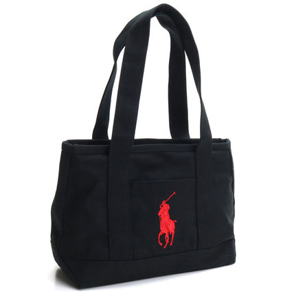 【国内即発】RALPH LAUREN トートバッグ RAS10154A BLACK/RED 【国内即発】RALPH LAUREN トートバッグ RAS10154A BLACK/RED