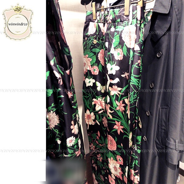 SALE【国内発送】GUCCI グッチ パンツ 花柄プリント