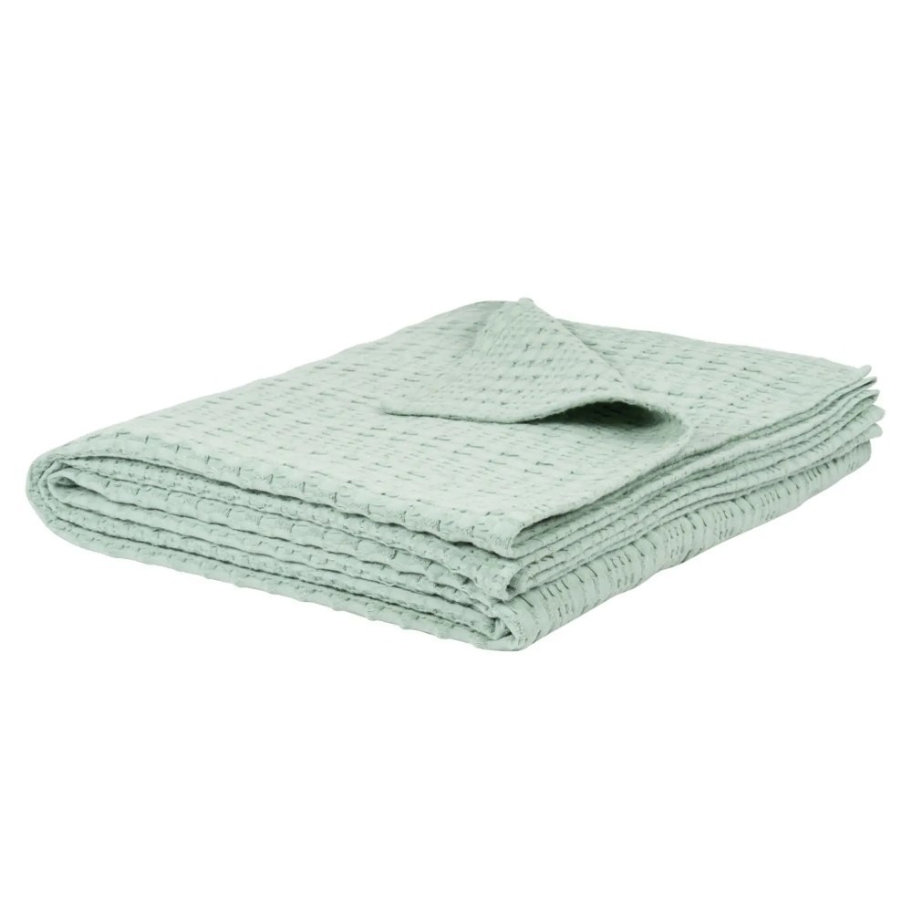MAISONS du MONDE ブランケット(ひざ掛け) SEA♥BreeZe。.ミントブルー∽SOFTな空間作り.。ブランケ(2)