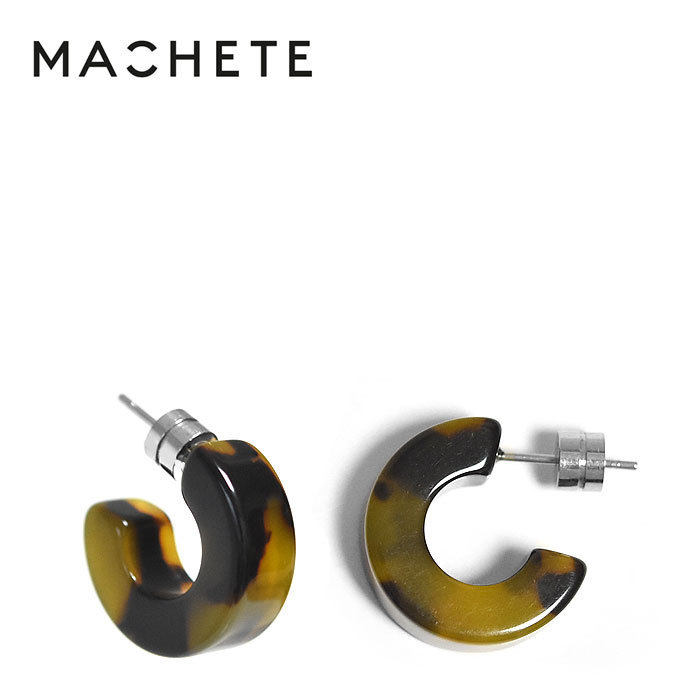 【国内即発】≪MACHETE≫ボリューム ピアス サイズ(Tortoise)