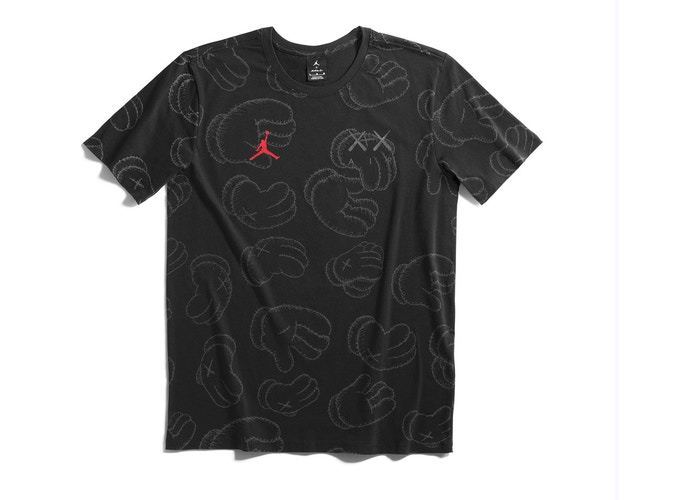 Tシャツ・カットソー KAWS x Jordan Tee Black SS 17 2017