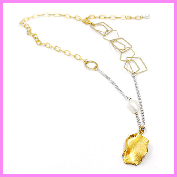 【SALUT DE MIEL】Square M mel necklace K04〜ネックレス