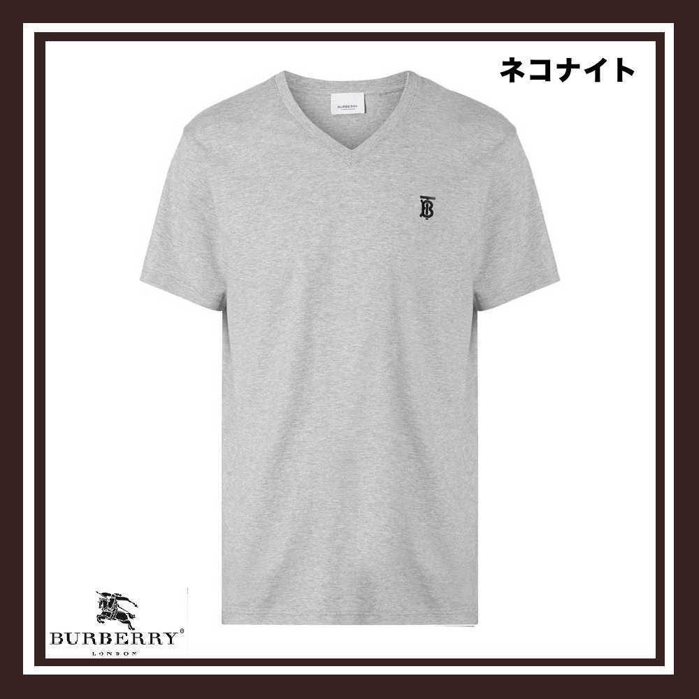 【直営店買付】★Burberry★Vネック Tシャツ