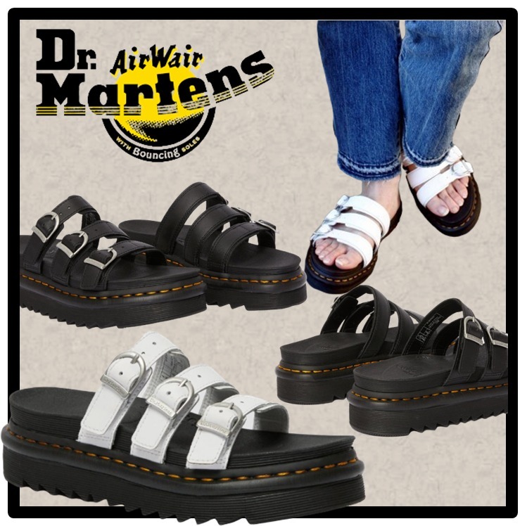 関税込★Dr Martens★BLAIR スライド サンダル★ストラップ★2色