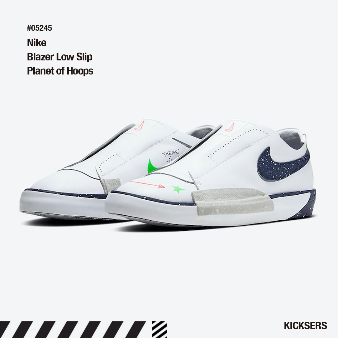 人気話題！Nike Wmns Blazer Low Slip Planet of Hoops