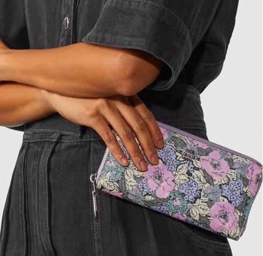 【coach】コーチ 長財布 ヘリテージフローラルプリント 花柄
