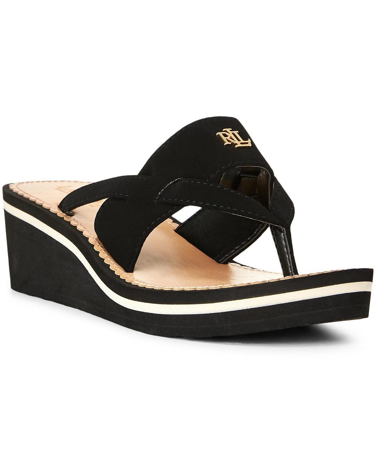 【注目】Lauren Ralph Lauren Rosalindウェッジサンダル 【注目】Lauren Ralph Lauren Rosalindウェッジサンダル