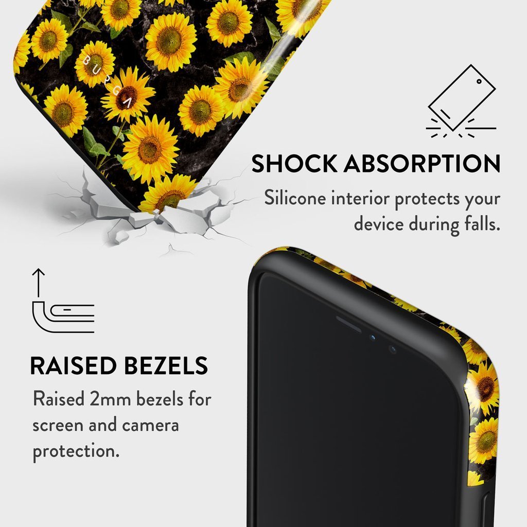 【BURGA】爽やか〇ひまわり柄〇Sunflower Glimme☆全種対応 Sunflower Glimmer - Samsung Galaxy S21 Ultra Case | BURGA