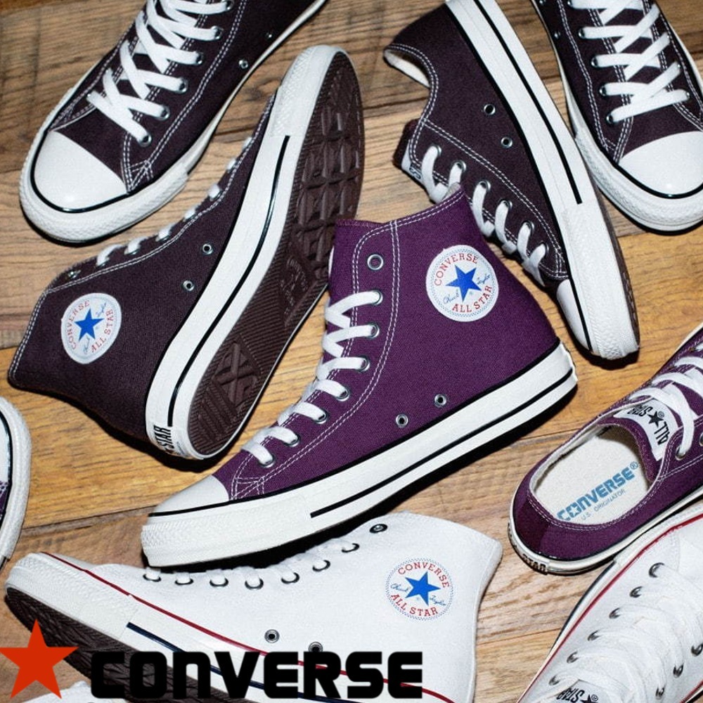 【CONVERSE】オールスター US カラーズ オックス／ハイ