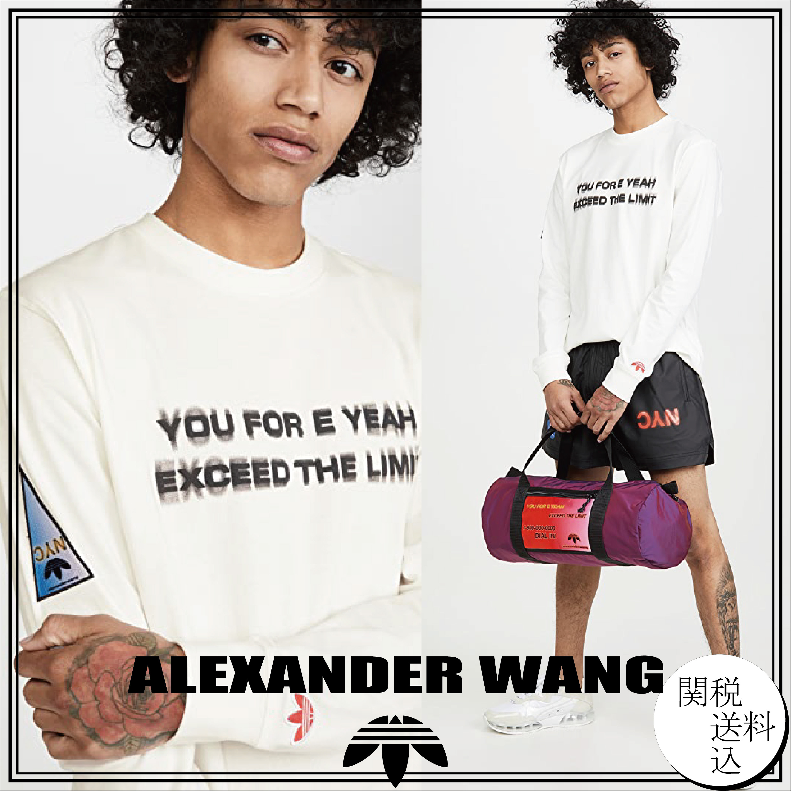 Adidas×Alexander Wang>>グラフィックロングスリーブカットソー ...