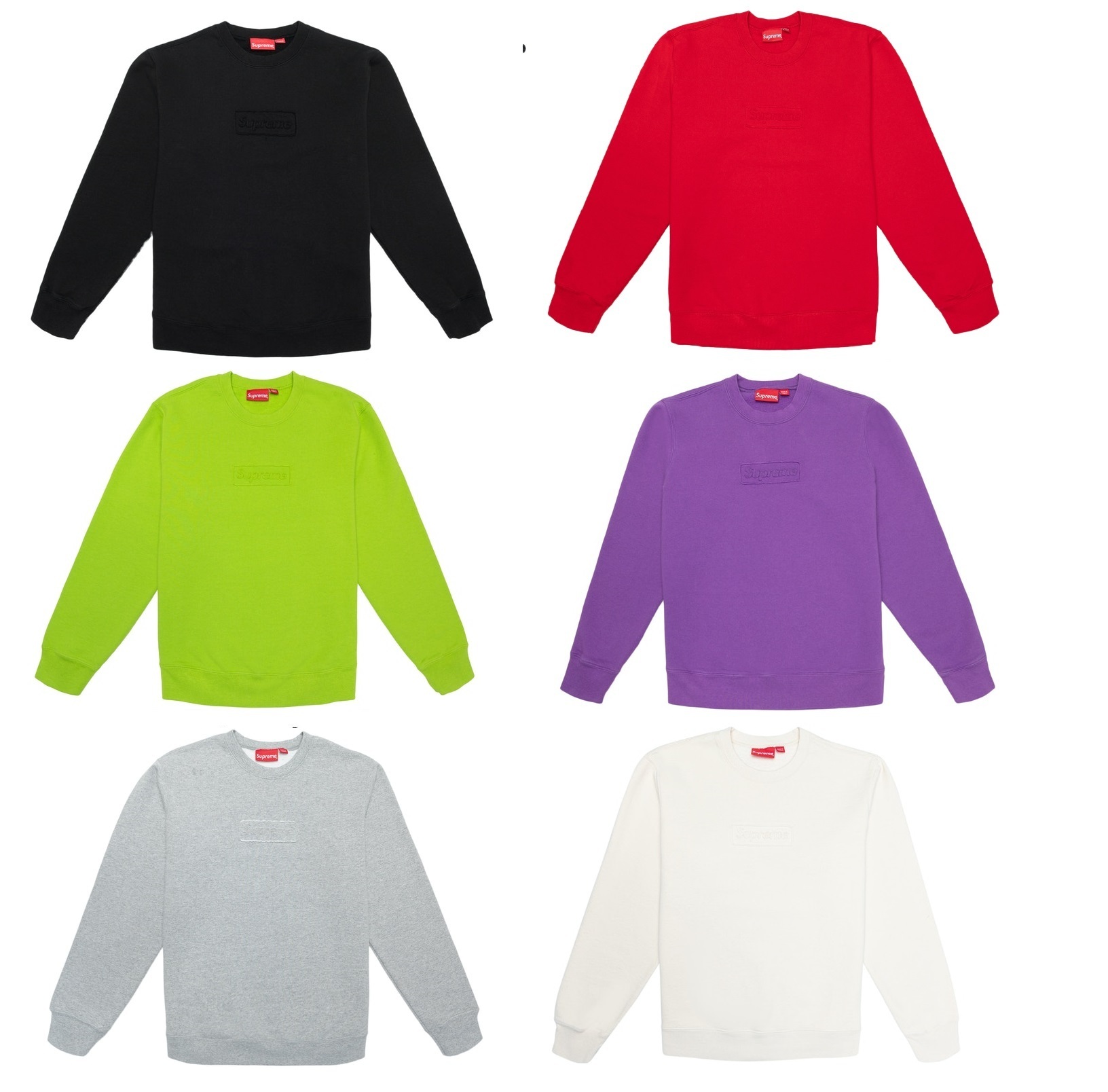 日本全国送料無料商品 | 特集  SUPREME シュプリーム☆カットアウトボックスロゴクルーネック トップス
