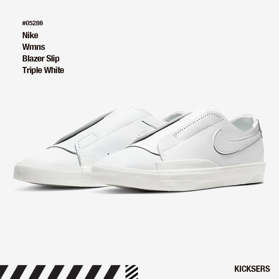 人気話題！Nike Wmns Blazer Slip Triple White