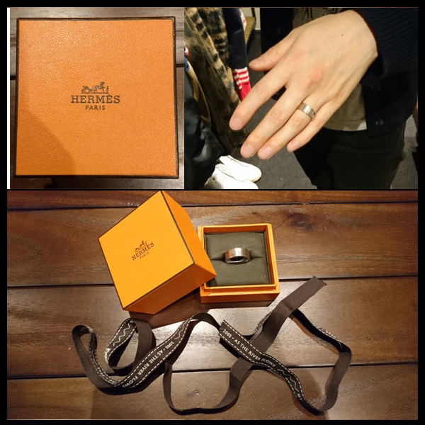 関税・送料込 HERMES リング 38サイズ シルバー
