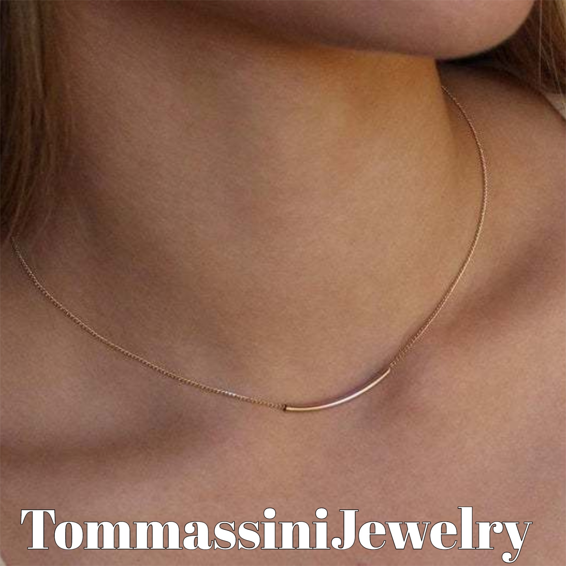 【Tommassini Jewelry】大人気 セレブ愛用 チューブ ネックレス