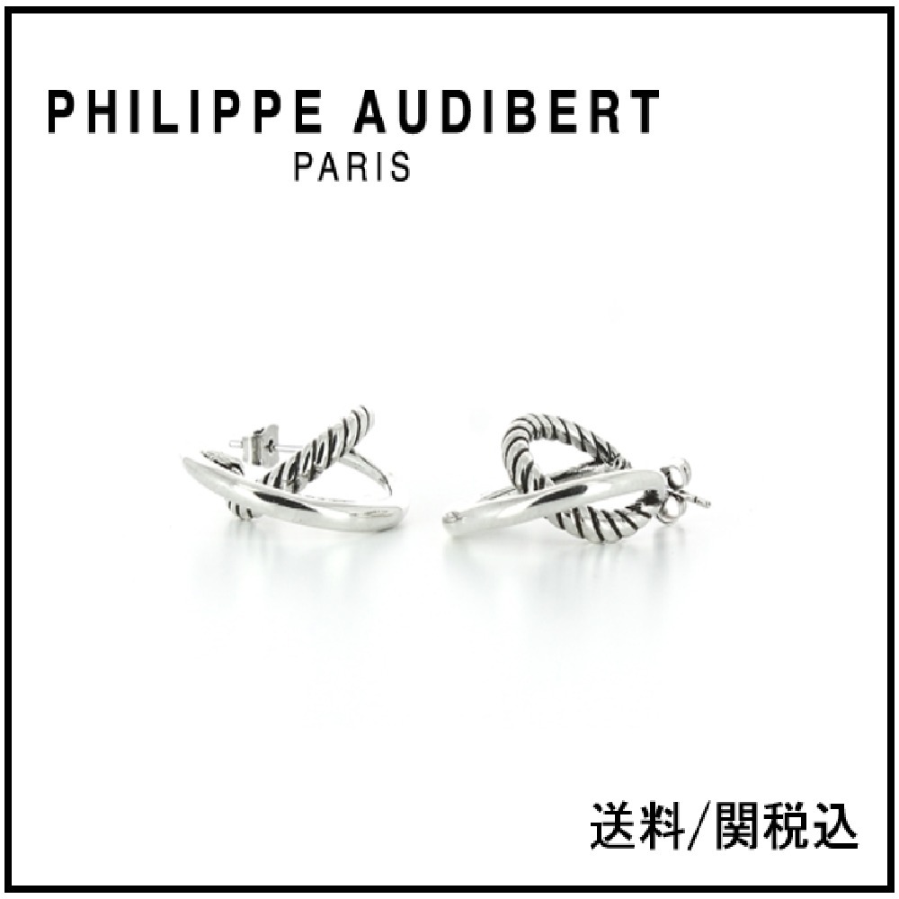 【Philippe Audibert】JANE GM シルバー メタル フープ ピアス♪