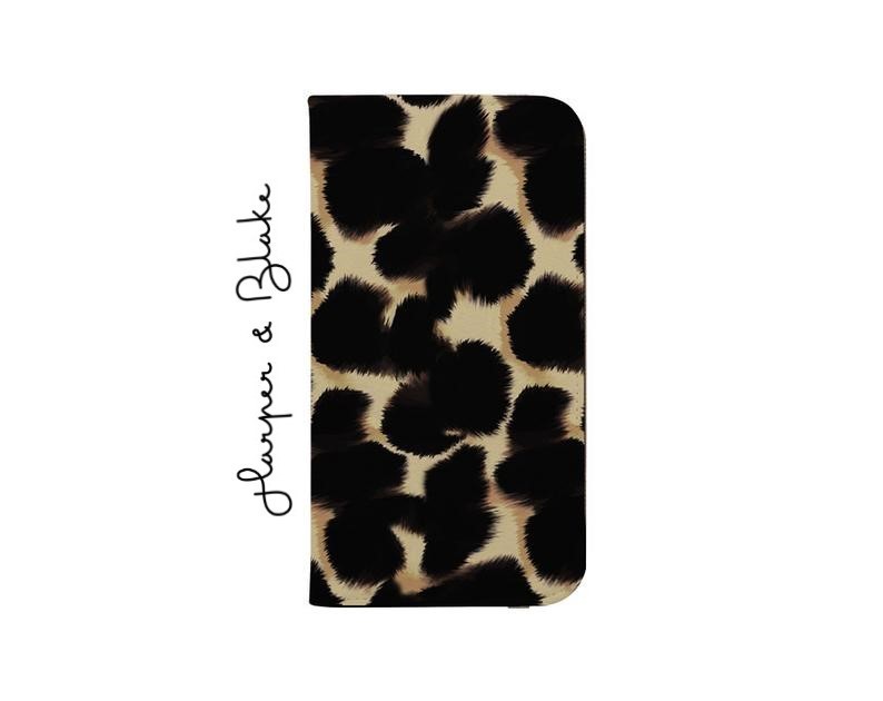 【Harper & Blake】UK発★手帳型スマホケース Leopard/豹ヒョウ