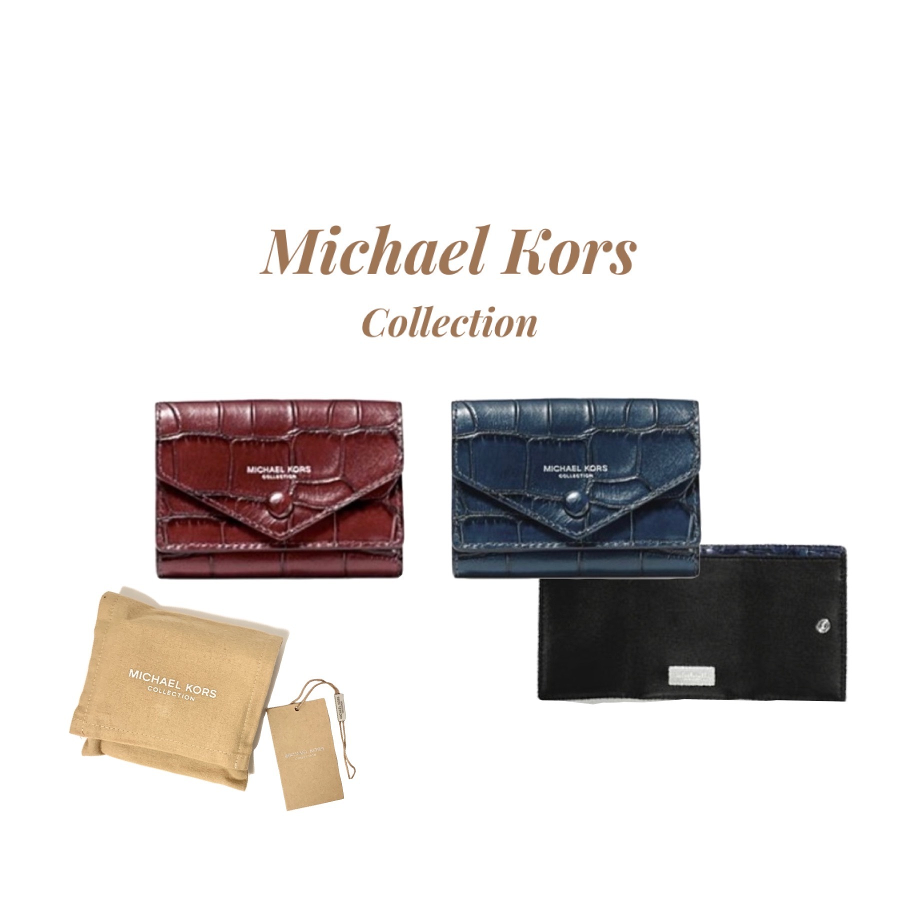 Michael Kors Collection☆クロコダイル 3折り財布