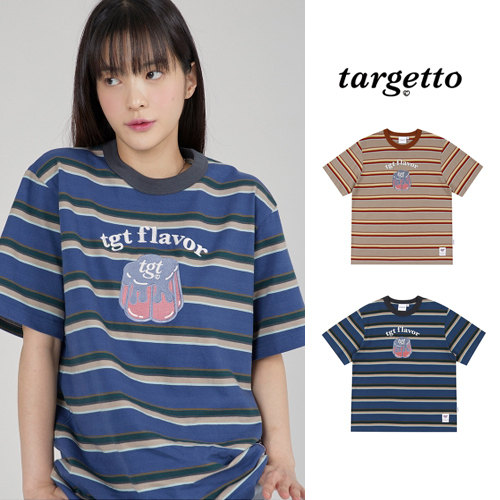 TARGETTO正規品★20SS★プディングストライプTシャツ Tシャツ・カットソー TARGETTO正規品★20SS★プディングストライプTシャツ Tシャツ・カットソー