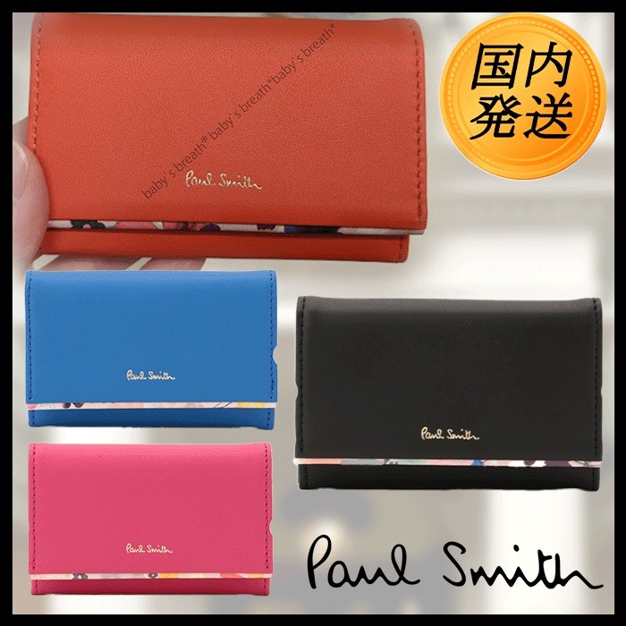 ☆ポールスミス Paul Smithの名刺入れ☆可愛いレッドピンク♡ - 名刺入れ