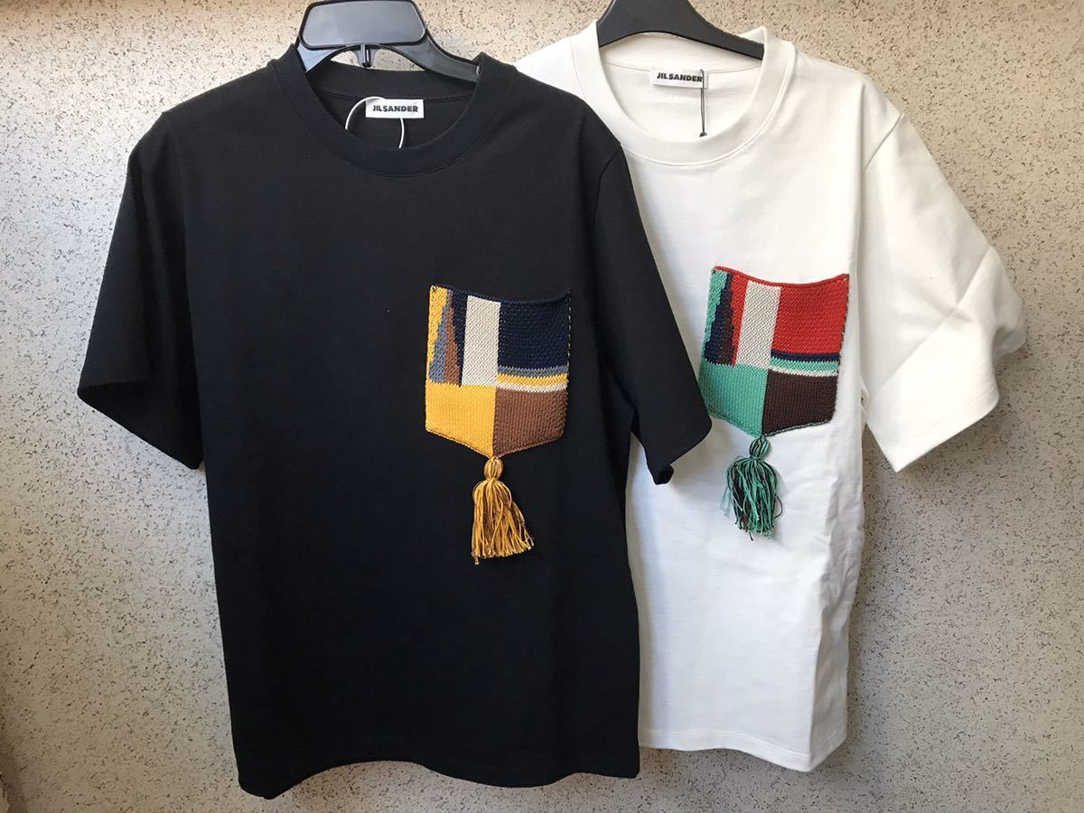 関税送料込★Jil Sander メンズTシャツ JIL SANDER ジルサンダー Tシャツ メンズ ホワイト 白 ユニ