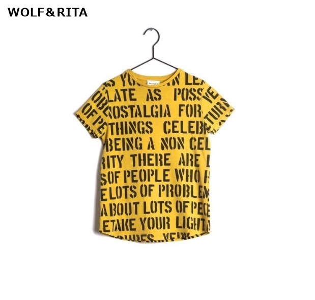 新品】wolf&rita アルファベットシャツ 8y